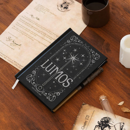 Harry Potter Premium Notebook A5 med ljus Lumos Maxima