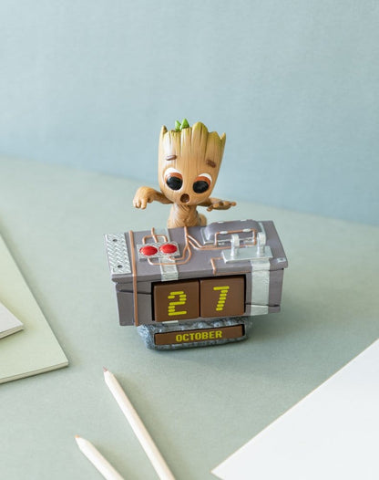 Marvel 3D Ewiger Kalender Groot Death Button 12 cm