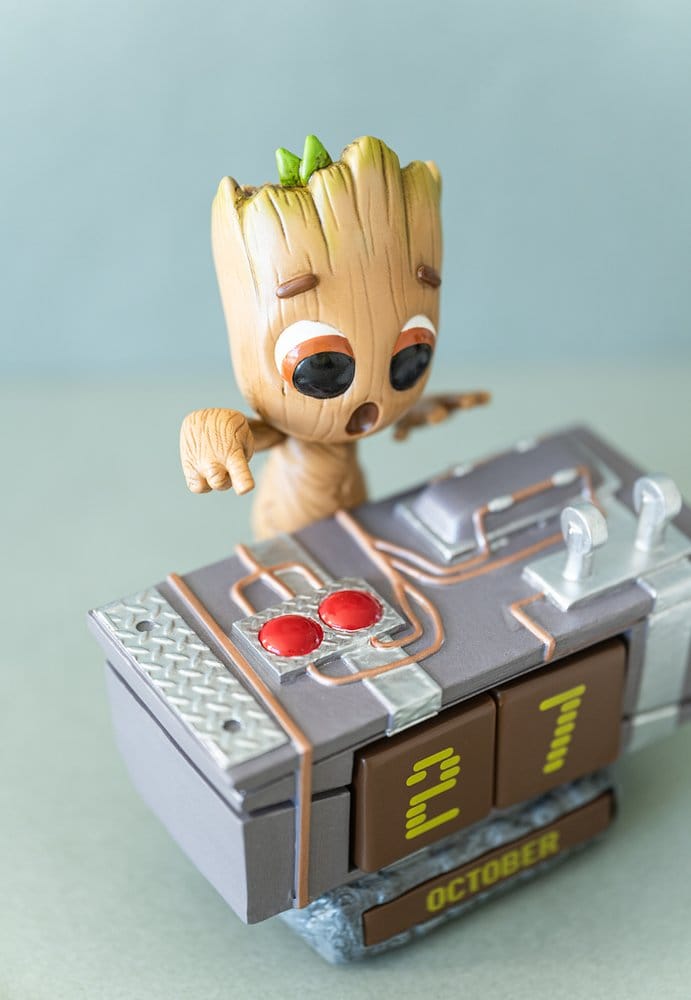 Marvel 3D Perpetual Calendar Groot Dødsknap 12 cm