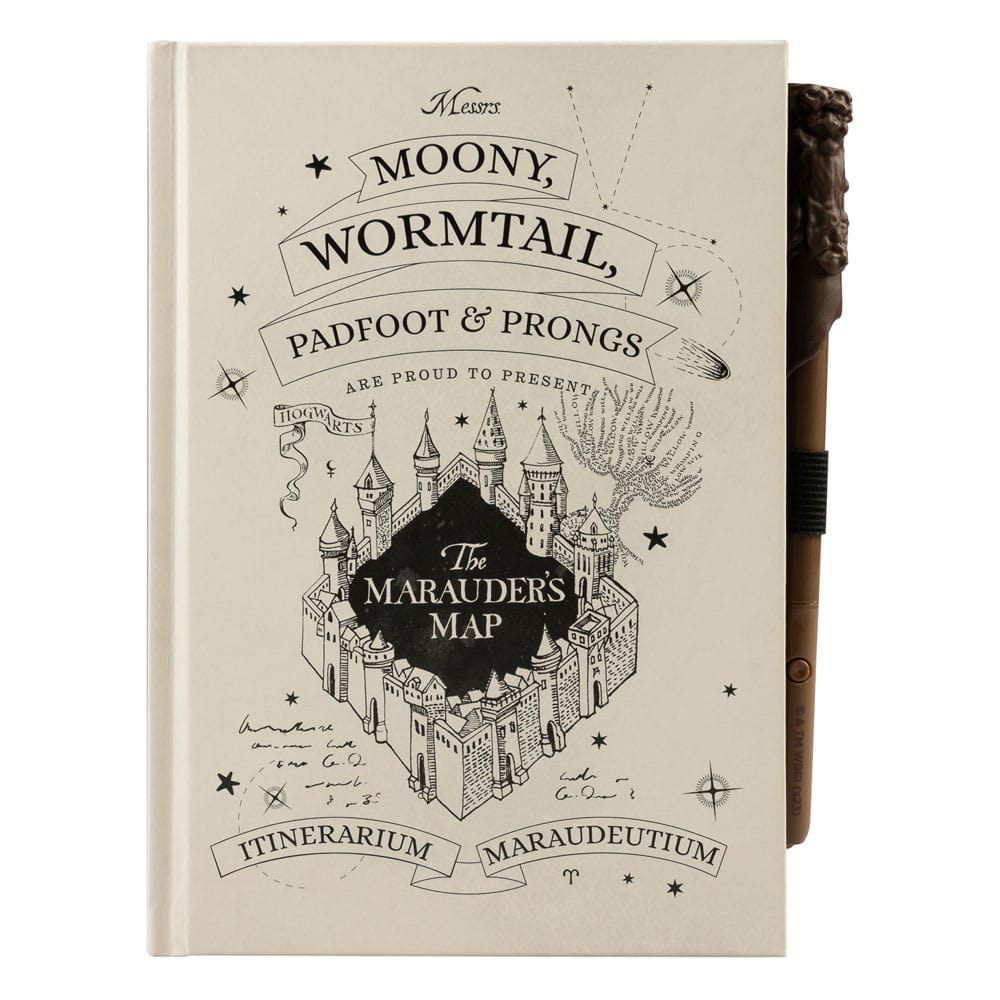 Carnet Premium A5 Harry Potter avec carte du maraudeur léger
