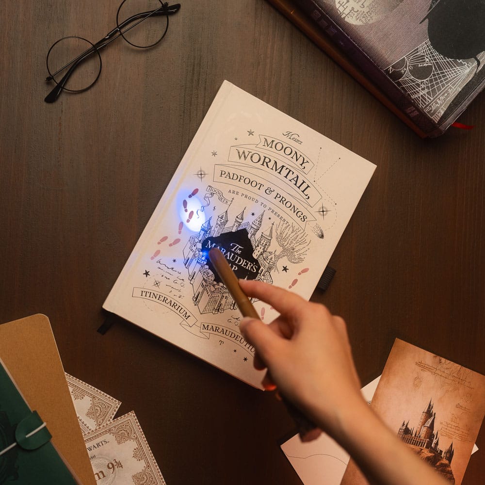 Carnet Premium A5 Harry Potter avec carte du maraudeur léger