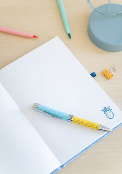 Stitch Premium Plush Notebook A5 med pen Tropical