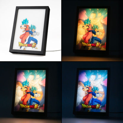 Dragon Ball Super Indrammet LED-print