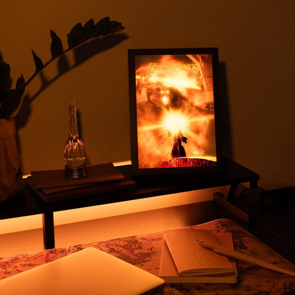 Der Herr der Ringe gerahmtes LED-Panel 28 x 20 cm