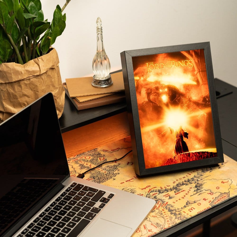 Der Herr der Ringe gerahmtes LED-Panel 28 x 20 cm