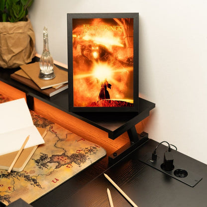 Der Herr der Ringe gerahmtes LED-Panel 28 x 20 cm