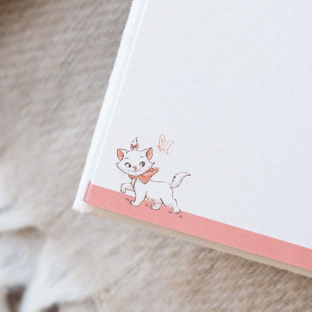 Quaderno in peluche Premium Gli Aristogatti A5 Bonjour Marie