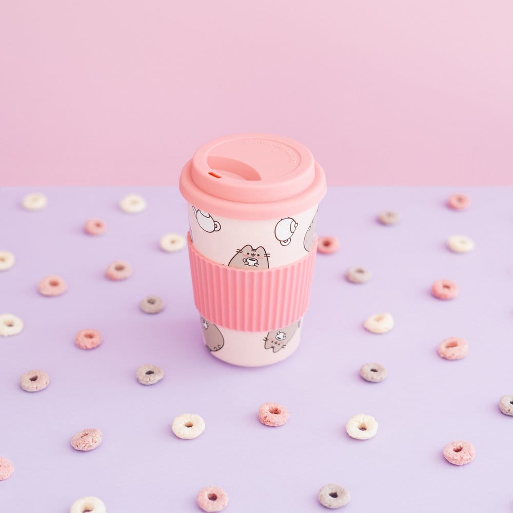 Pusheen Keramikkrus med låg 400 ml