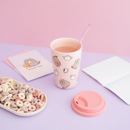 Pusheen Keramikkrus med låg 400 ml