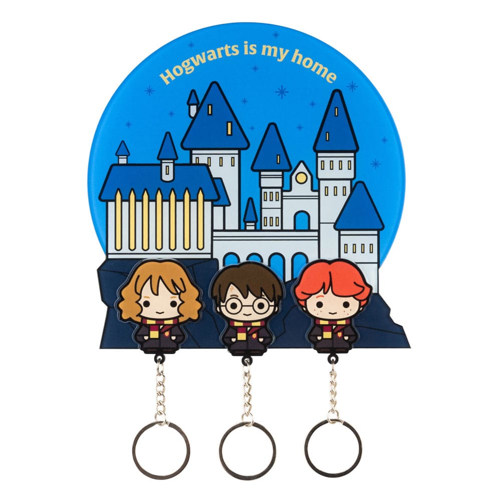 Harry Potter nøglereol inkl. 3 nøgleringe