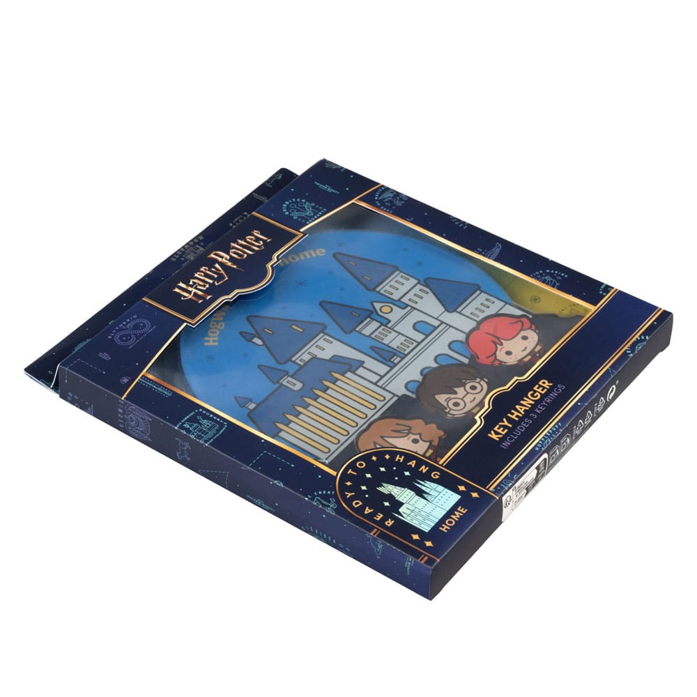 Harry Potter nøglereol inkl. 3 nøgleringe