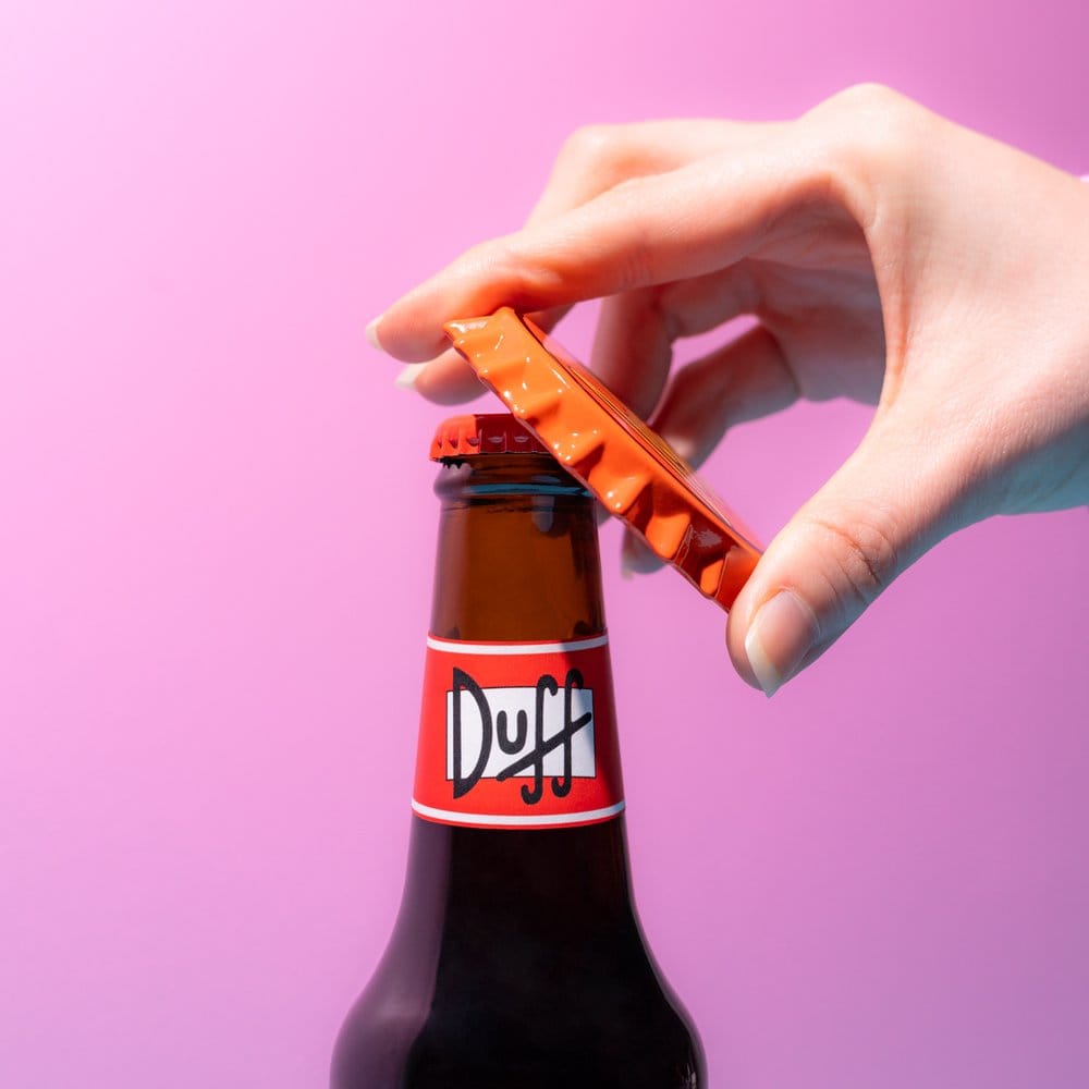 Simpsons Magnet med flaskeåbner Duff Beer 7 cm