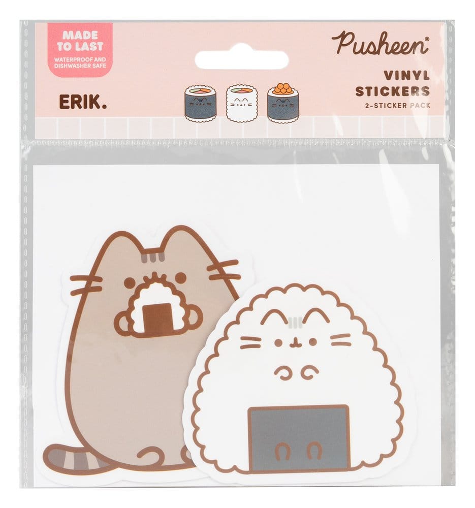Pusheen Vinil Çıkartmalar Sushi Roll Vol. 3'lü 2'li Set