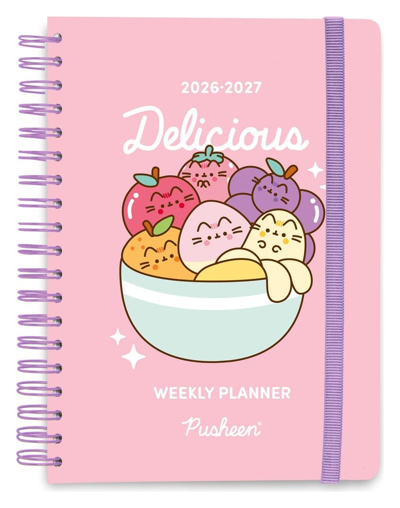 Pusheen Školski dnevnik tjedni planer 2026/2027 Voće A5