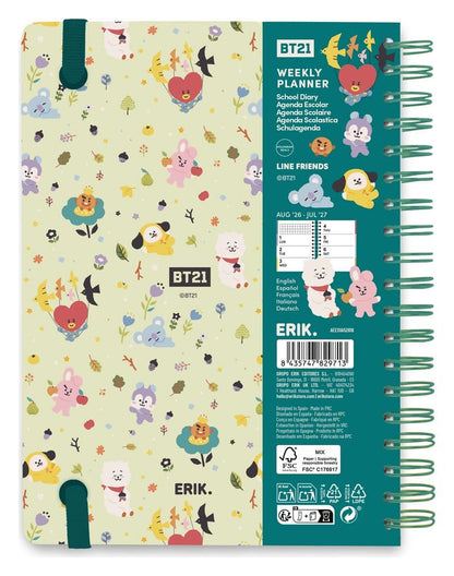 BT21 School Diary Wochenplaner 2026/2027 A5