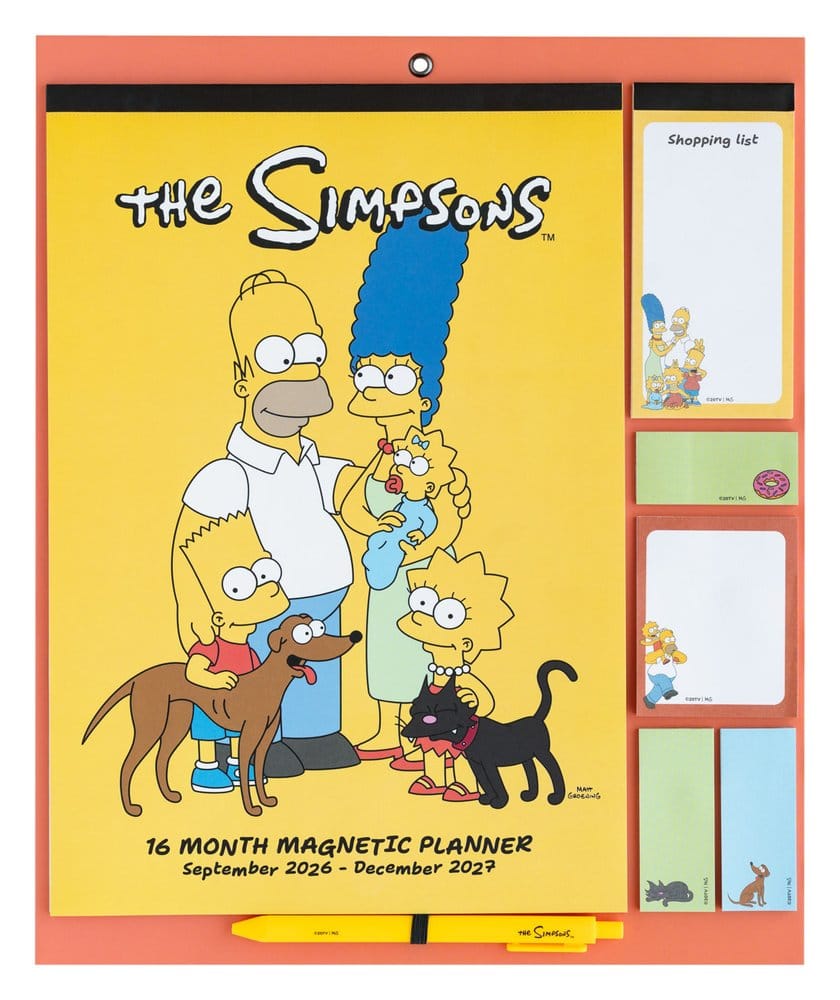 Der Simpsons-Magnetplaner 2026/27, 30 x 35 cm