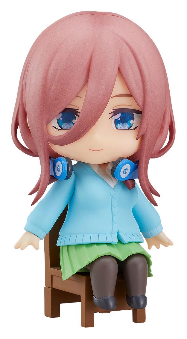 Den fremtrædende Quintuplets -film Nendoroid Swacchao! Figur Miku Nakano 9 cm