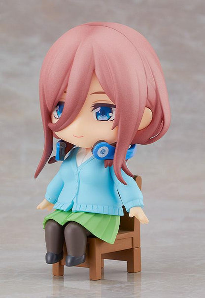 Den fremtrædende Quintuplets -film Nendoroid Swacchao! Figur Miku Nakano 9 cm