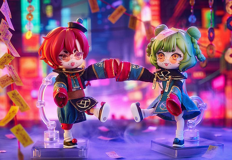 Orijinal Karakter Nendoroid Bebek Eylem Şekil Çin tarzı Jiangshi Twins: Sarımsak 14 cm