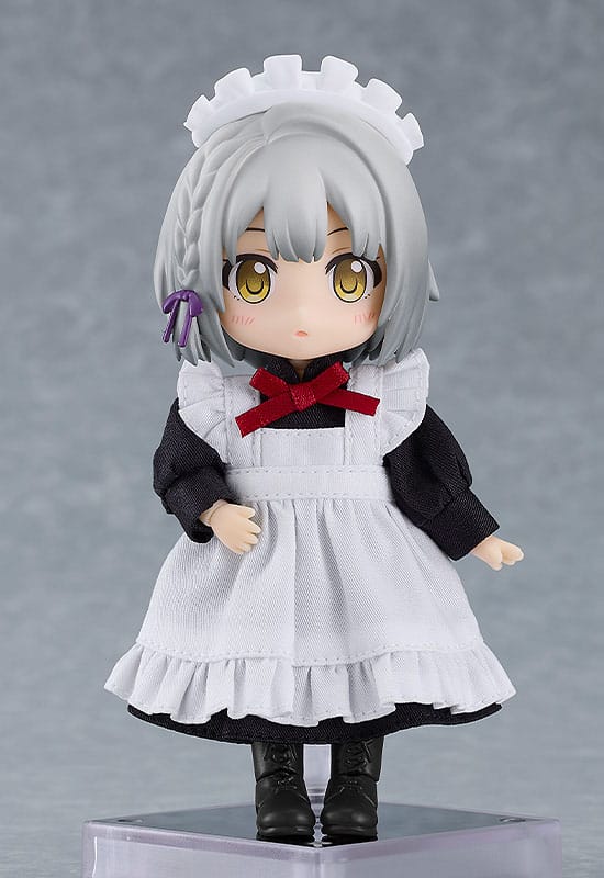 Nendoroid bebek figürleri için orijinal karakter Kıyafet Seti: Hizmetçi Kıyafeti Long (Siyah)