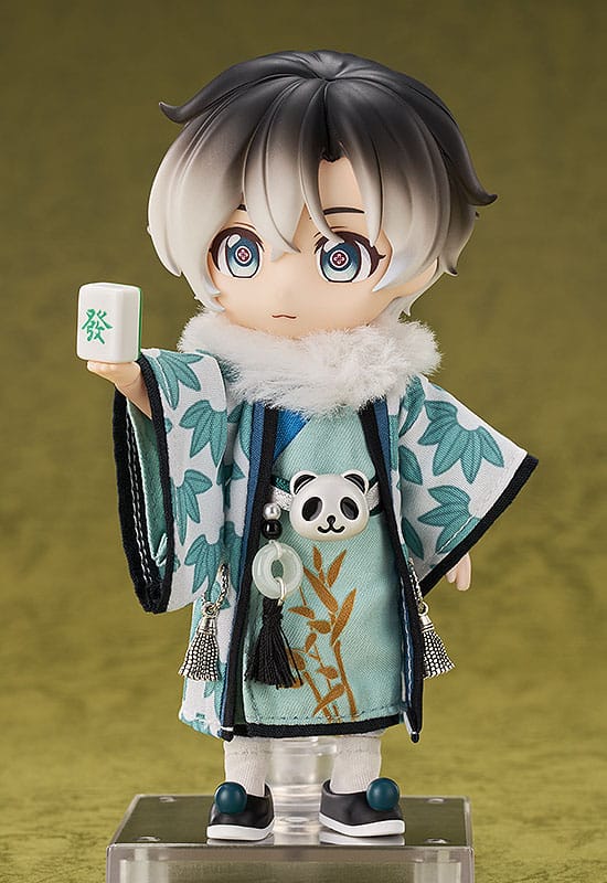 Carattere originale Nendoroid Doll Figura Panda in stile cinese Mahjong: Laurier 14 cm