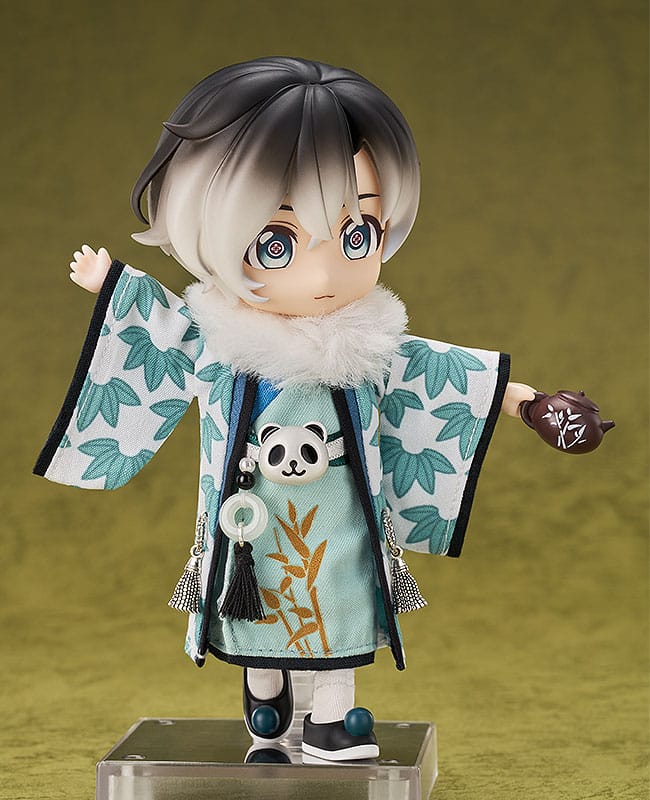 Carattere originale Nendoroid Doll Figura Panda in stile cinese Mahjong: Laurier 14 cm