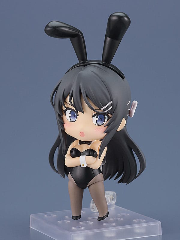 Rascal no sueña con Bunny Girl Senpai Nendoroid Action Figura Mai Sakurajima: Bunny Girl Ver. 10 cm