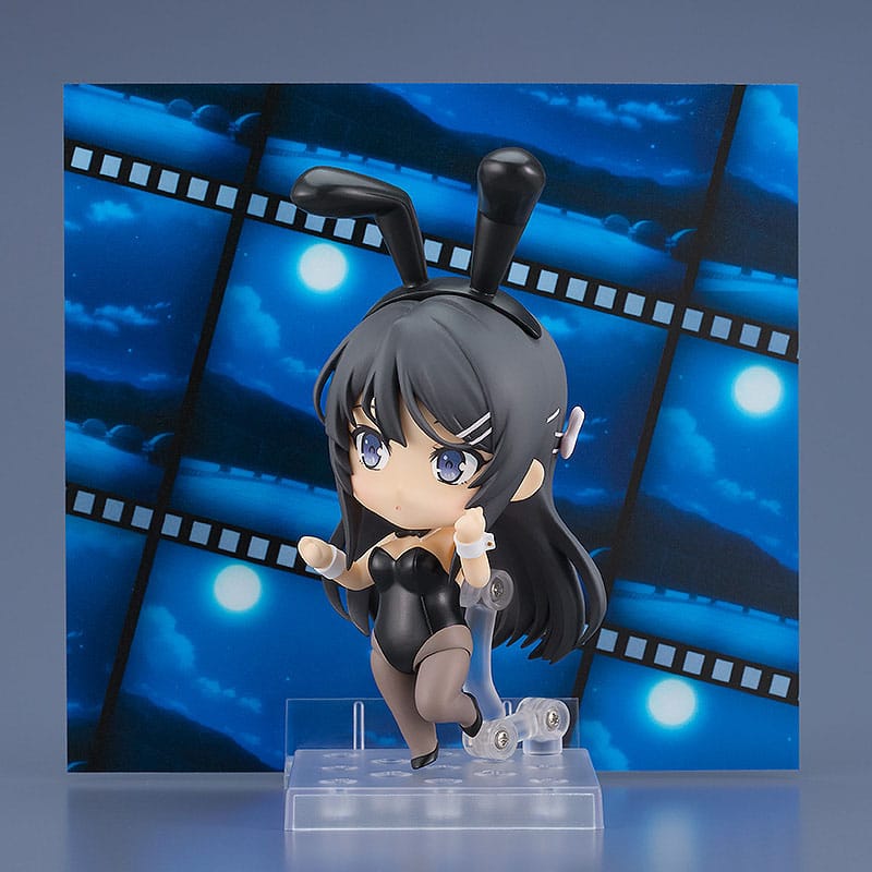 Rascal no sueña con Bunny Girl Senpai Nendoroid Action Figura Mai Sakurajima: Bunny Girl Ver. 10 cm