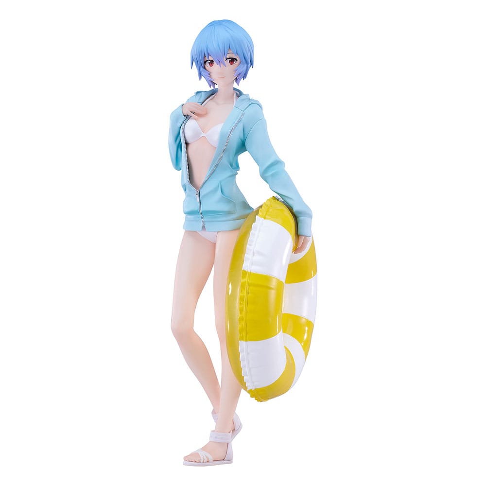 Rekonstrukcija Evangelion Pop Up Parade L PVC statue Beach Queens: Rei Ayanami 22 cm