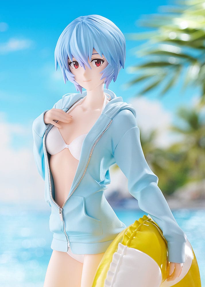 Rekonstrukcija Evangelion Pop Up Parade L PVC statue Beach Queens: Rei Ayanami 22 cm