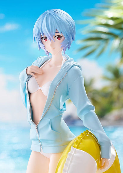 Rekonstrukcija Evangelion Pop Up Parade L PVC statue Beach Queens: Rei Ayanami 22 cm