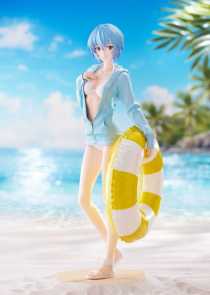 Rekonstrukcija Evangelion Pop Up Parade L PVC statue Beach Queens: Rei Ayanami 22 cm