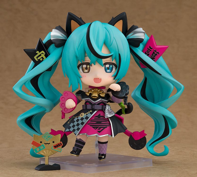 Karakter Vokal Serisi 01 Nendoroid Aksiyon Figürü Hatsune Miku: Siyah Maneki Miku Ver. 10 cm