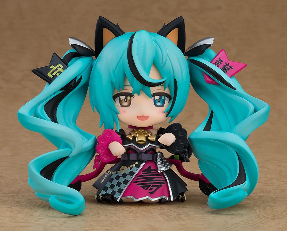 Karakter Vokal Serisi 01 Nendoroid Aksiyon Figürü Hatsune Miku: Siyah Maneki Miku Ver. 10 cm