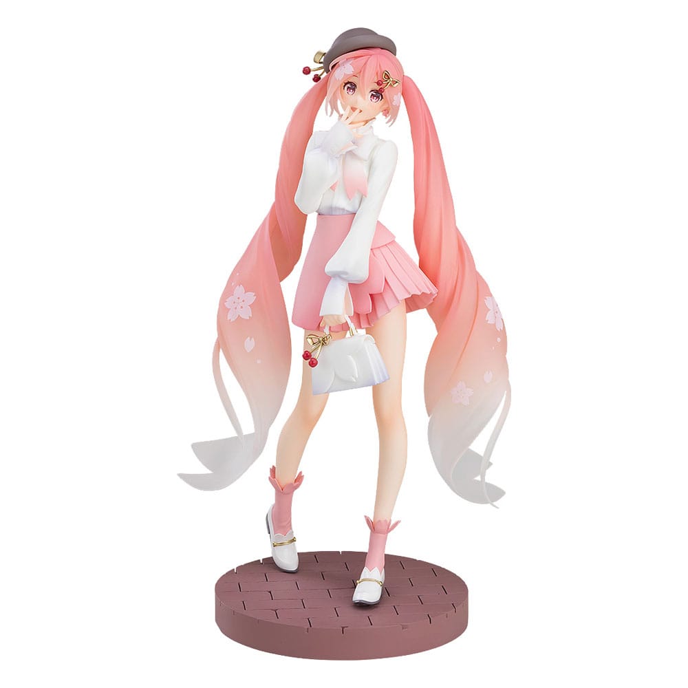 Karakter Vokal Serisi 01: Hatsune Miku Açılır Geçit Töreni PVC Heykeli Sakura Miku: Hanami Kıyafet Ver. 23 cm