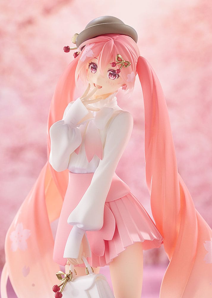 Karakter Vokal Serisi 01: Hatsune Miku Açılır Geçit Töreni PVC Heykeli Sakura Miku: Hanami Kıyafet Ver. 23 cm