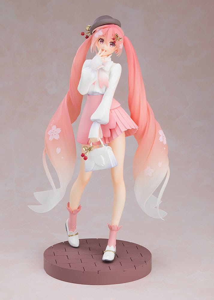 Karakter Vokal Serisi 01: Hatsune Miku Açılır Geçit Töreni PVC Heykeli Sakura Miku: Hanami Kıyafet Ver. 23 cm