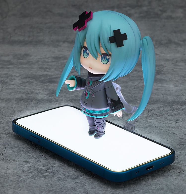 Farverig scene! The Movie: A Miku Who Can't Sing Nendoroid Action Figur Hatsune Miku: Shuttered Sekai Ver. 10 cm