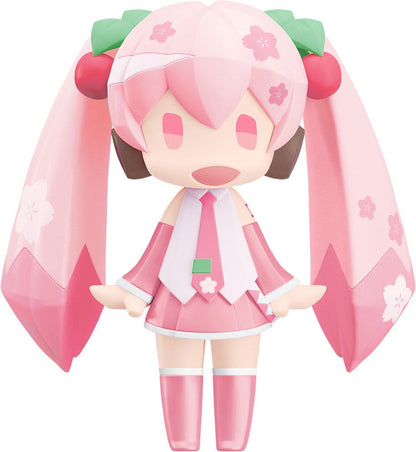 Série vocale de personnage 01: Hatsune Miku Hello! Bon sourire d'action figure Sakura Miku 10 cm