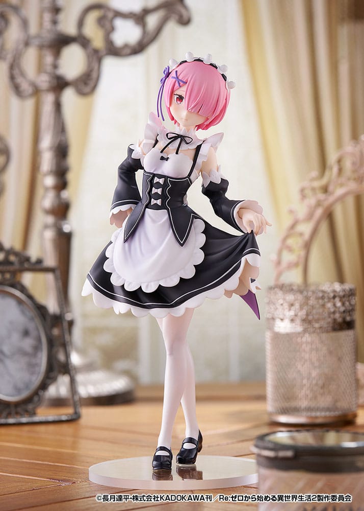 Re: Zero Start Life in Another World Pop Up Parade PVC Statue Ram L Størrelse 22 cm