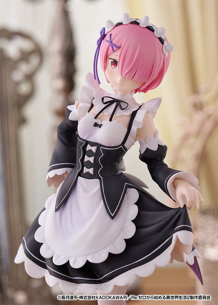 Re: Zero Start Life in Another World Pop Up Parade PVC Statue Ram L Størrelse 22 cm