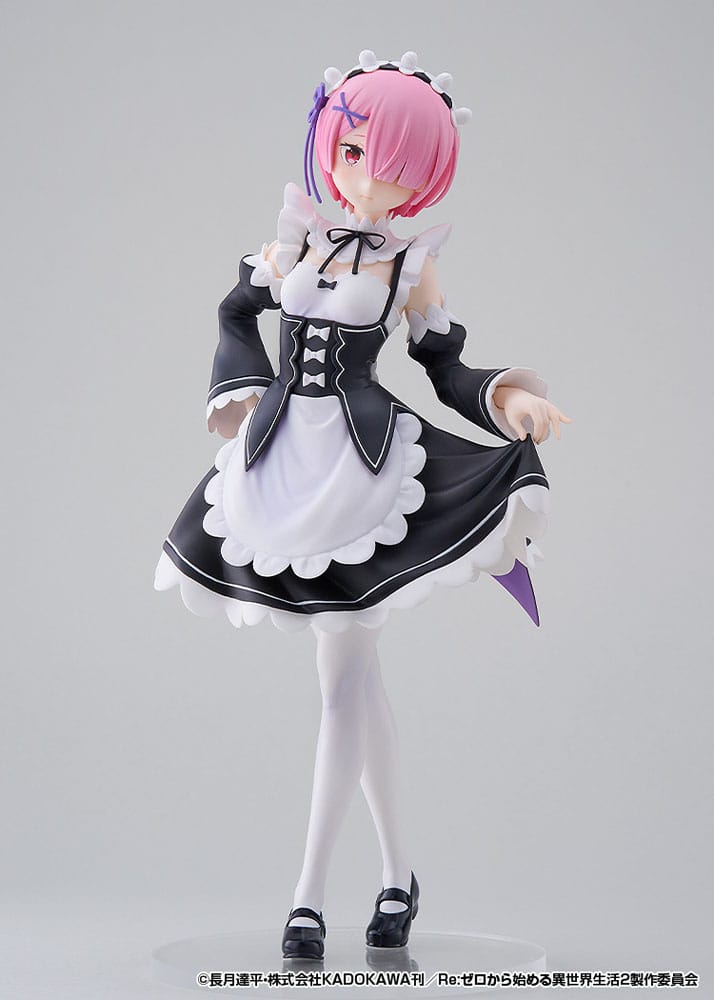 Re: Zero Start Life in Another World Pop Up Parade PVC Statue Ram L Størrelse 22 cm