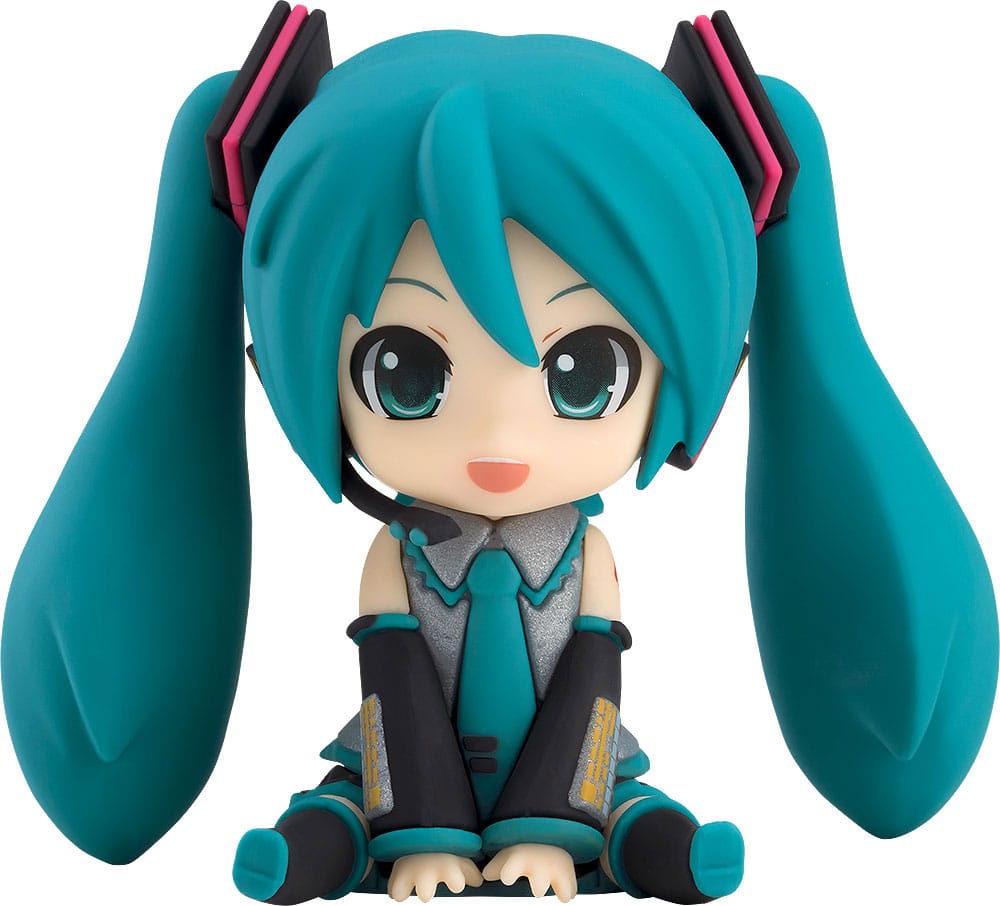 Character Vocal Series 01: Hatsune Miku Piapro Characters Rubber Mascot Nendroid Plus Minifiguur Hatsune Miku 8 cm