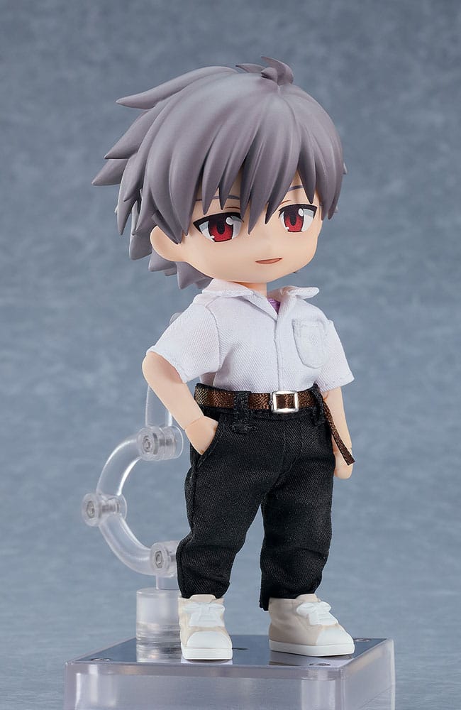 Ombyggnad av Evangelion Nendoroid Doll Actionfigur Kaworu Nagisa 14 cm