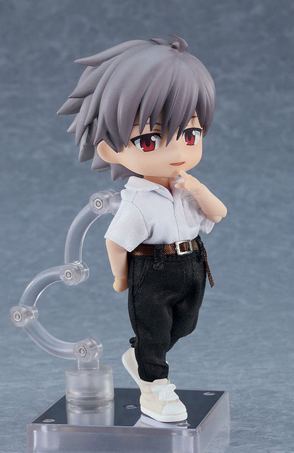 Ombyggnad av Evangelion Nendoroid Doll Actionfigur Kaworu Nagisa 14 cm