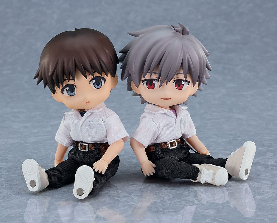 Ombyggnad av Evangelion Nendoroid Doll Actionfigur Kaworu Nagisa 14 cm