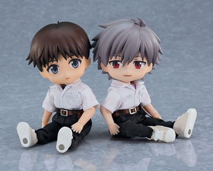 Ombyggnad av Evangelion Nendoroid Doll Actionfigur Kaworu Nagisa 14 cm