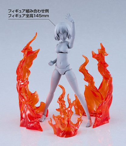 De enkle effektdelene for figurer Flames: Rød