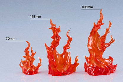 De enkle effektdelene for figurer Flames: Rød