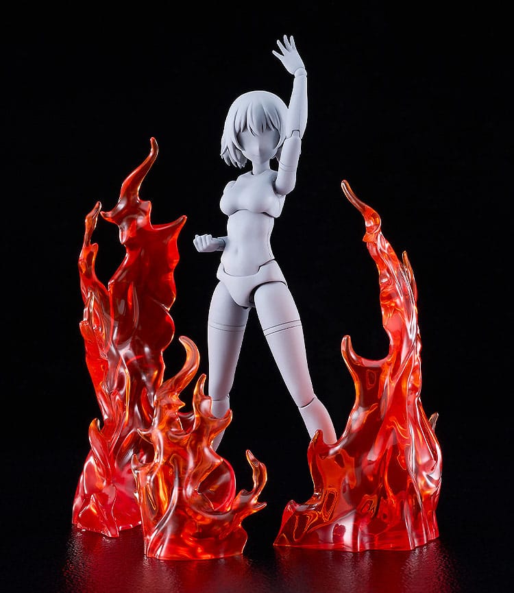 De enkle effektdelene for figurer Flames: Rød